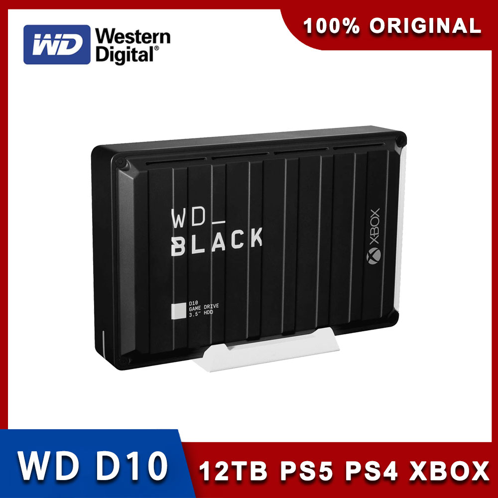 웨스턴 디지털 WD 블랙 D10 외부 데스크탑 게임 드라이브 8 테라바이트 12 테라바이트 호환 PS4/PS5/Xbox One/PC/Mac USB 3.2 Gen 1 HDD